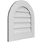 Ekena Millwork Round Top Surface Mount PVC Gable Vent: Non-Functional, w/ 3-1/2"W x 1"P Standard Frame, 22"W x 22"H GVPRT22X2201SN - alternate 2